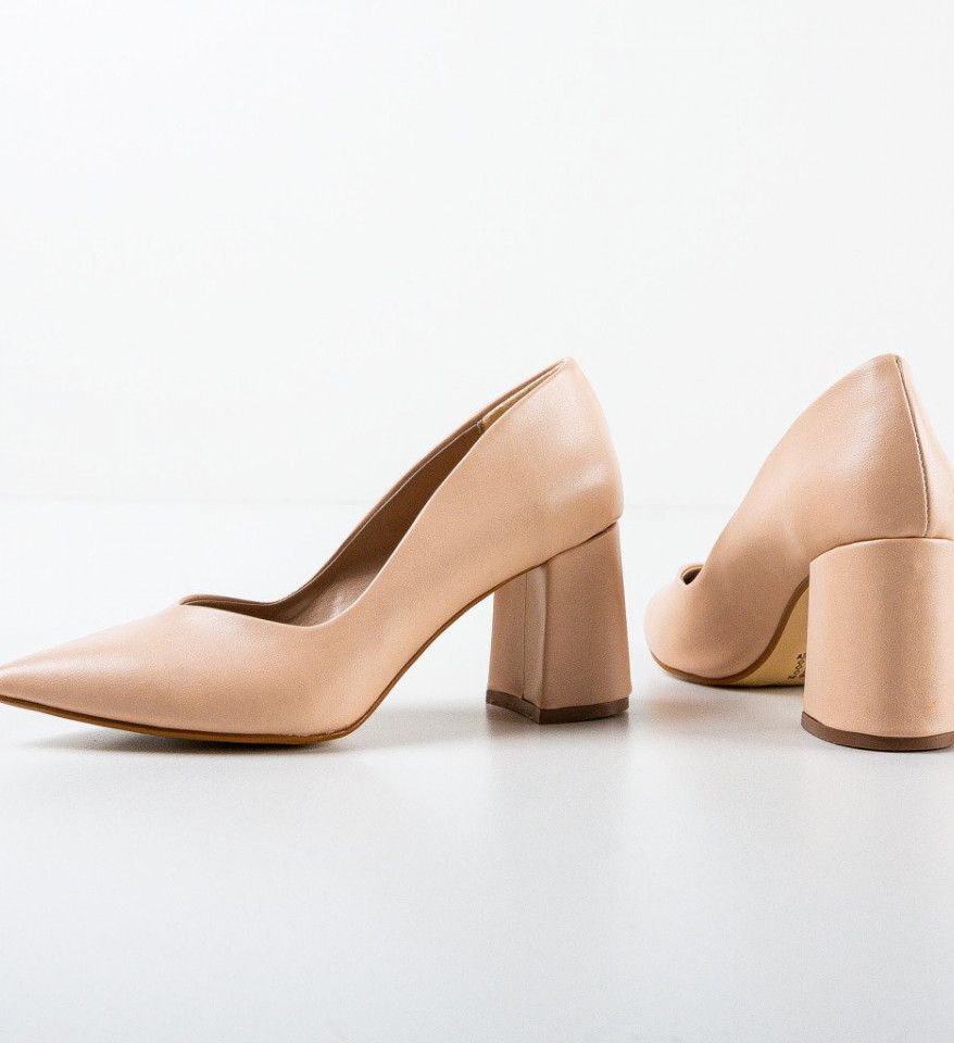 Pantofi dama Lilly Bej - Img 3
