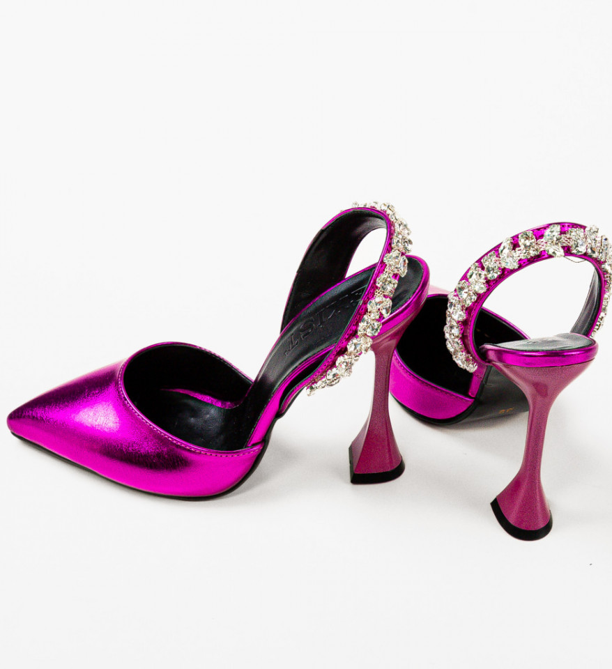 Pantofi dama Metiks Fuchsia - Img 4