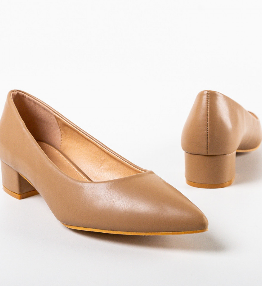 Pantofi dama Rudd Bej - Img 3