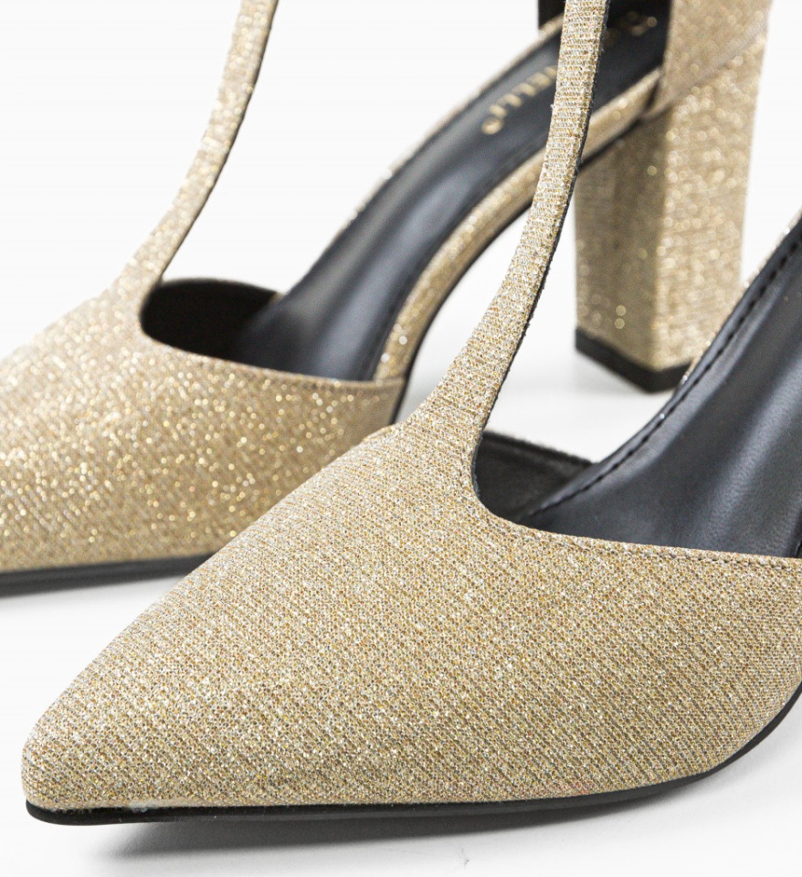 Pantofi dama Select Aurii - Img 3