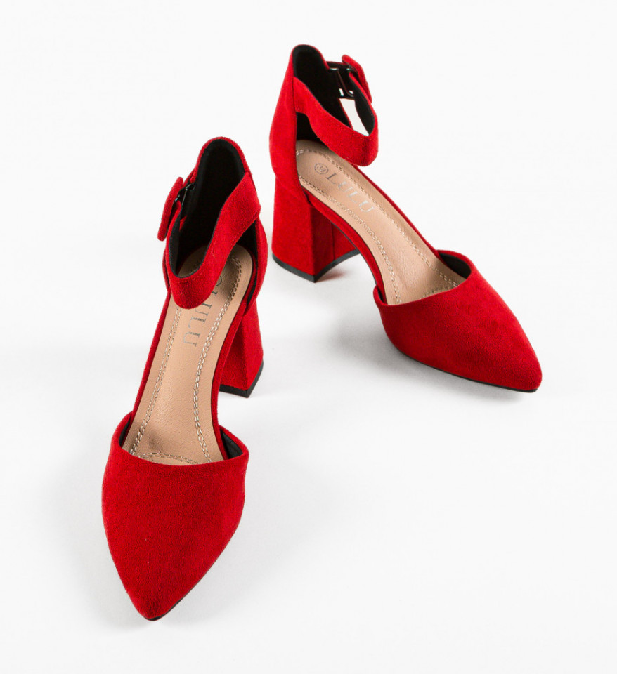 Pantofi dama Shard Rosii - Img 2