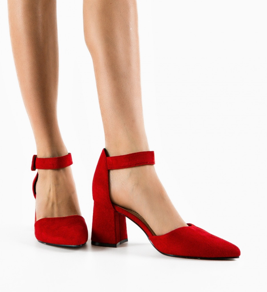 Pantofi dama Shard Rosii - Img 7