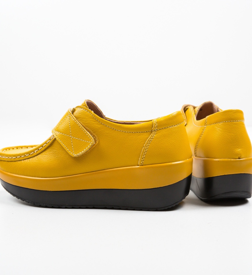 Pantofi Sport Groma Galbeni - Img 10