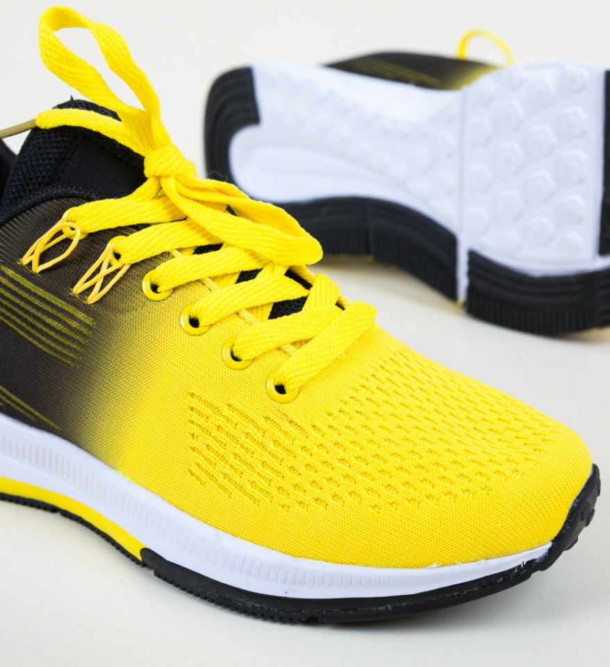 Pantofi Sport Honor Galbeni - Img 12