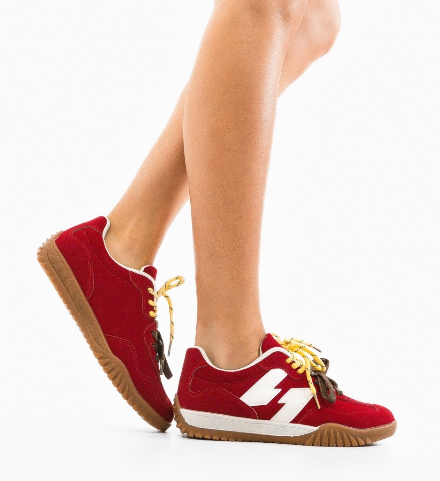 Pantofi Sport Velma Rosii - Img 3