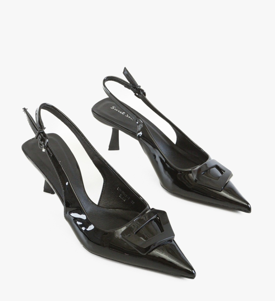 Pantofi stiletto dama Amoic Negri - Img 3