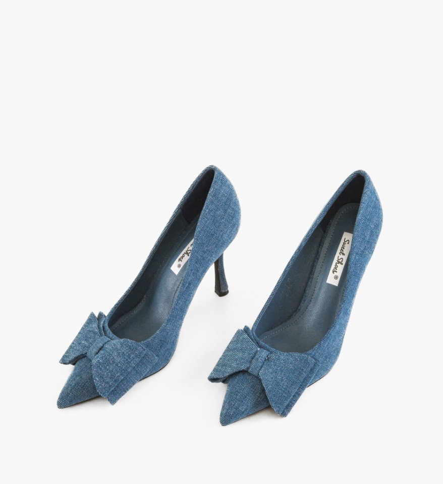 Pantofi stiletto dama Lester Albastri - Img 3