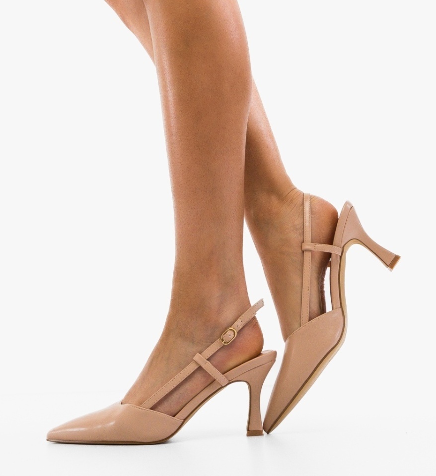 Pantofi stiletto dama Nilop Nude - Img 4