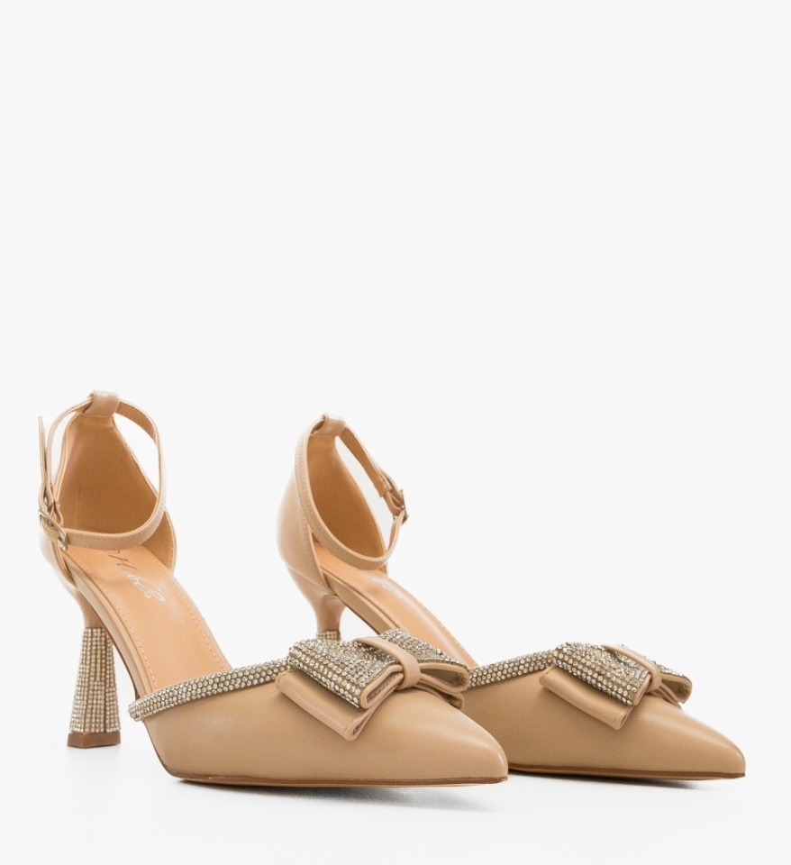Pantofi stiletto Tauler Bej - Img 2