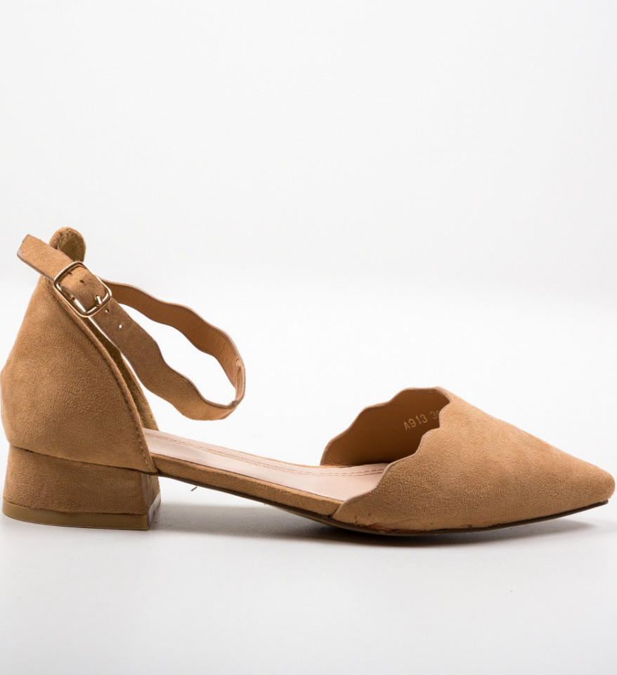 Pantofi Wood Camel