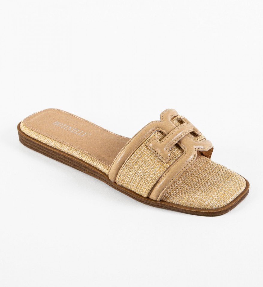 Papuci dama Stomp Bej - Img 2