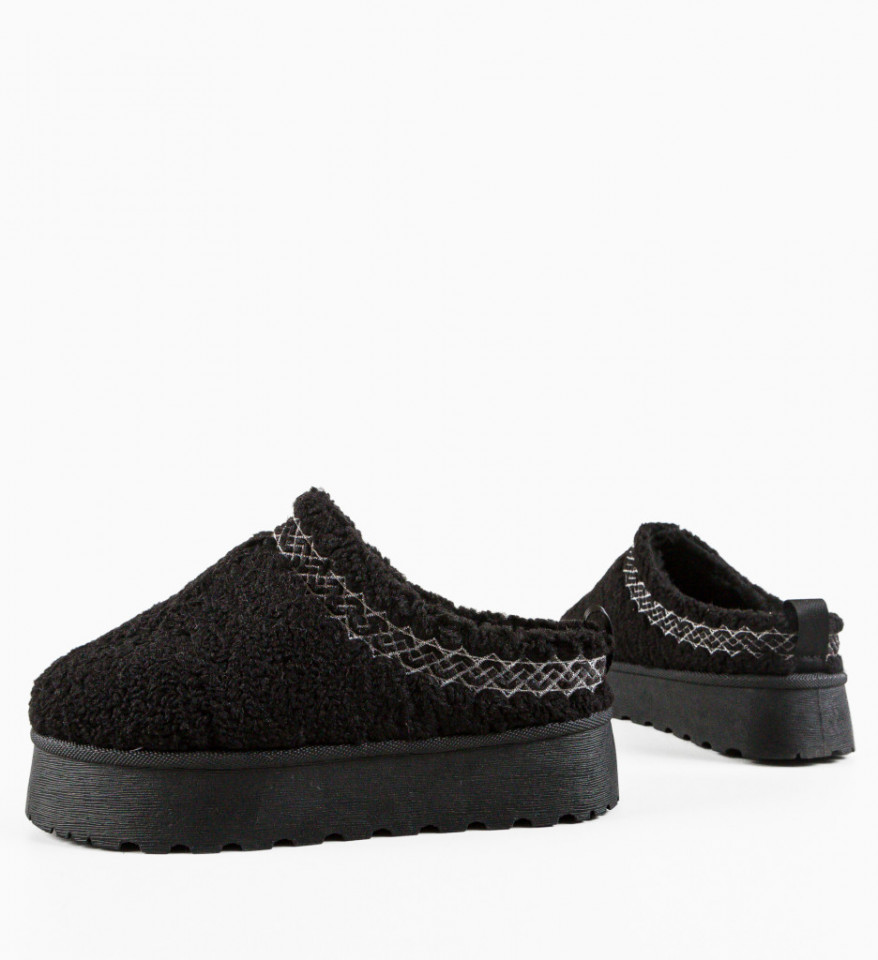 Papuci tip Ug Davila Negre - Img 3