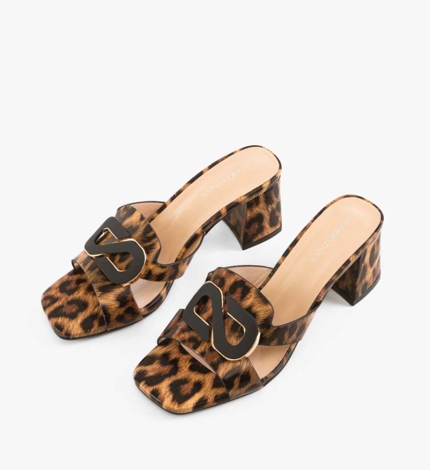 Saboti dama Soray Animal Print - Img 3