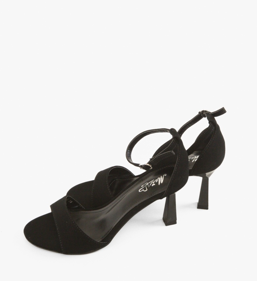Sandale cu toc Nacia Negre - Img 2