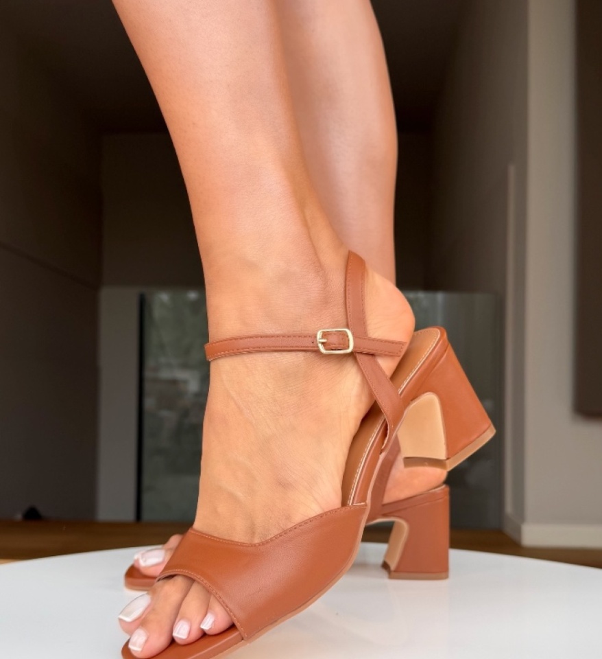 Sandale dama Ankesca Camel - Img 2