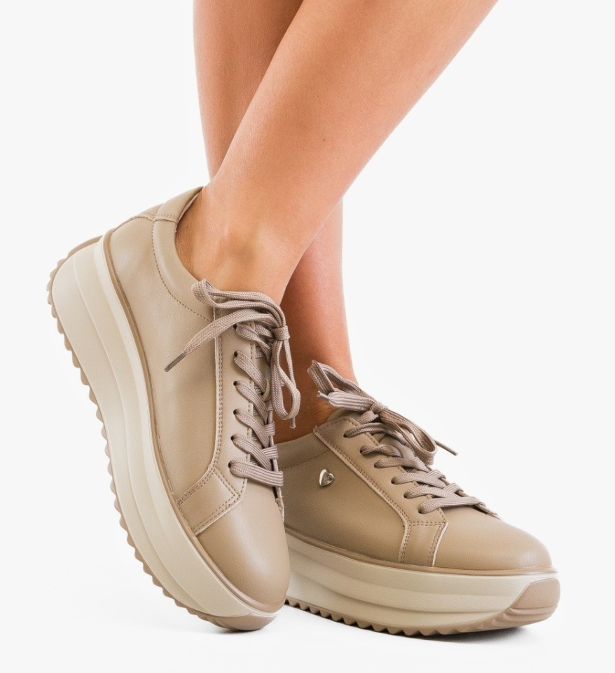 Sneakers dama Arioami Khaki - Img 8