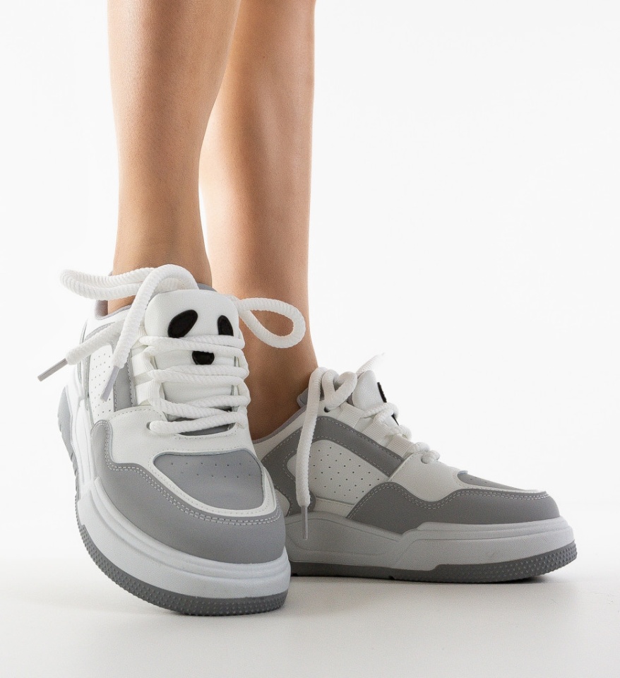 Sneakers dama Asfie Gri - Img 4