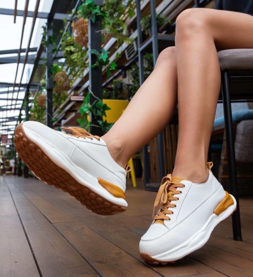 Sneakers dama Bailey Bej - Img 3