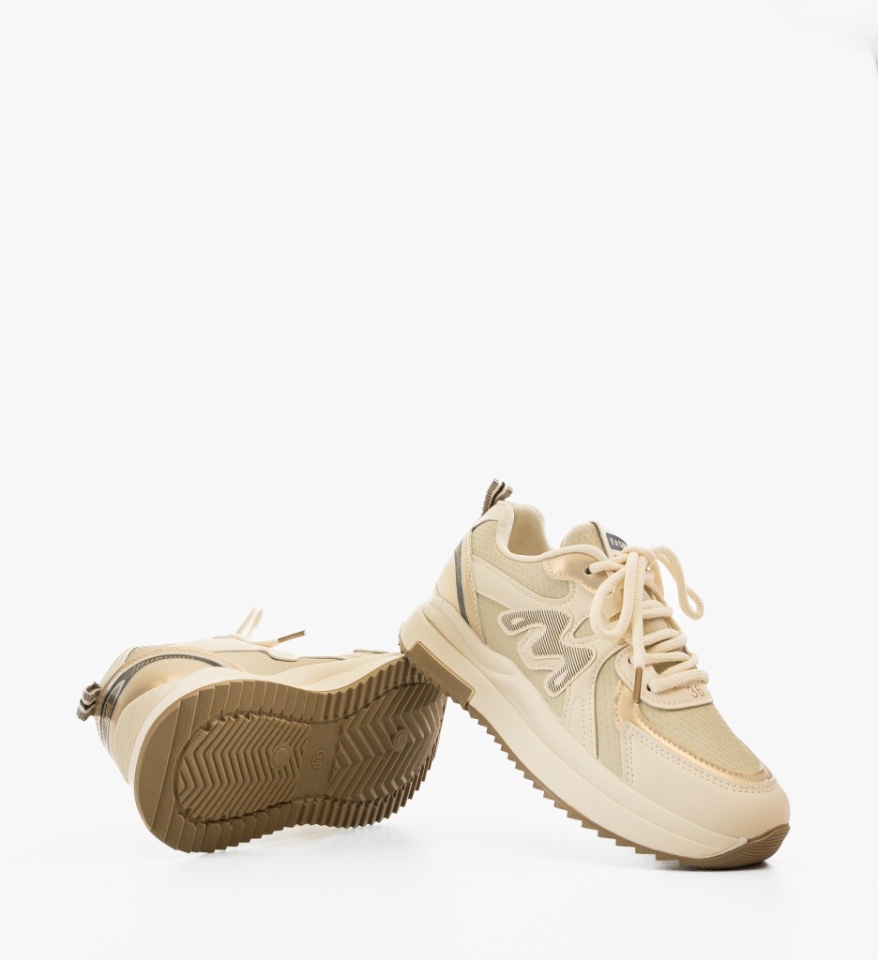 Sneakers dama Bello Bej - Img 2