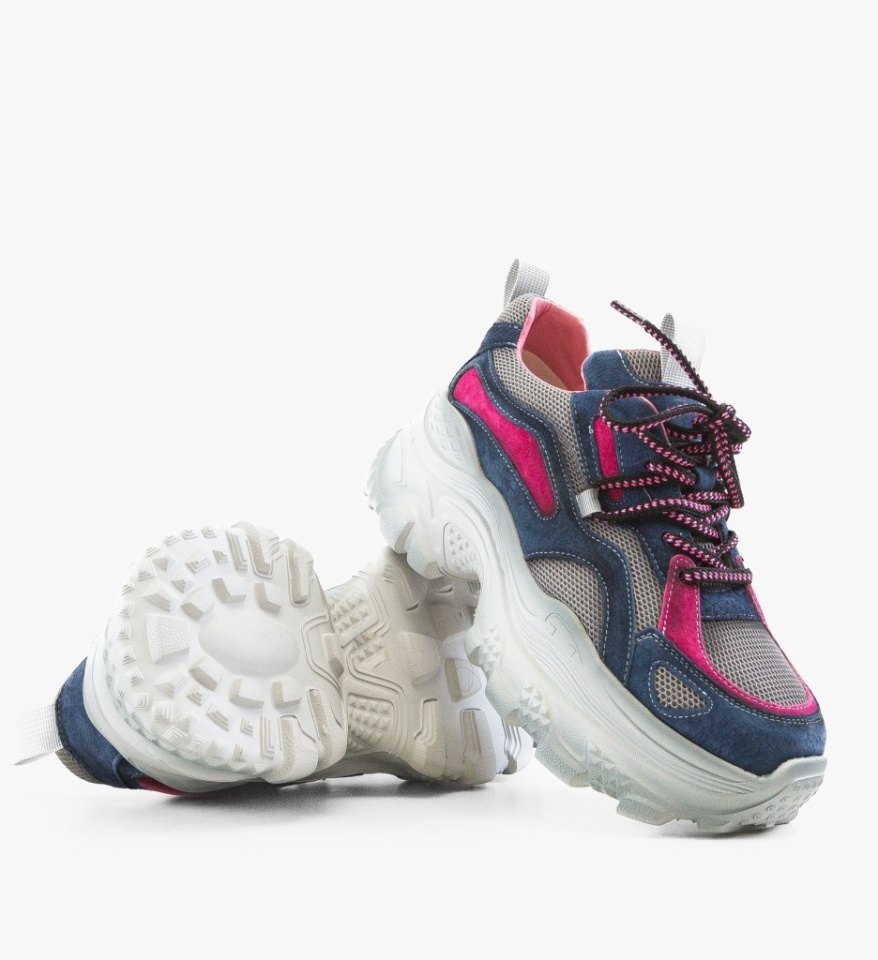 Sneakers dama Clover Albastri - Img 2