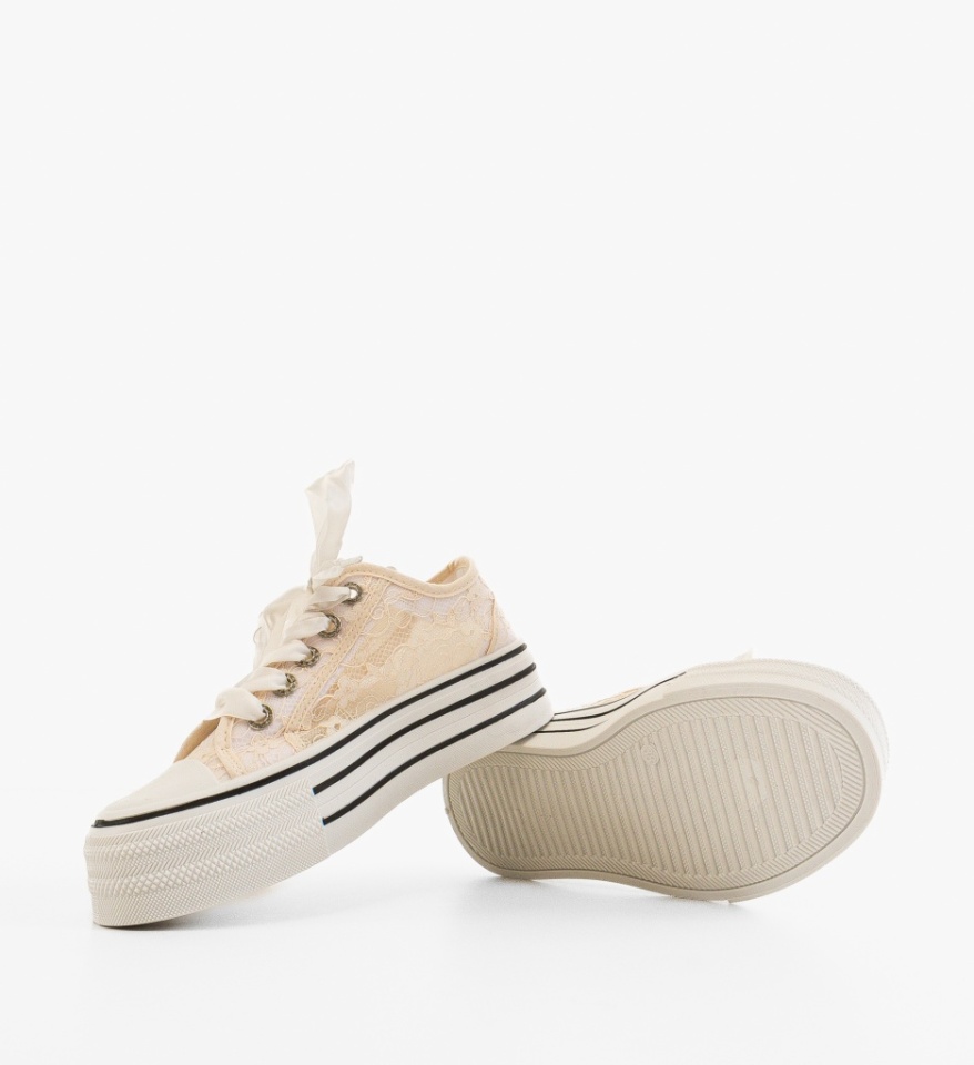 Sneakers dama Dantek Bej - Img 2