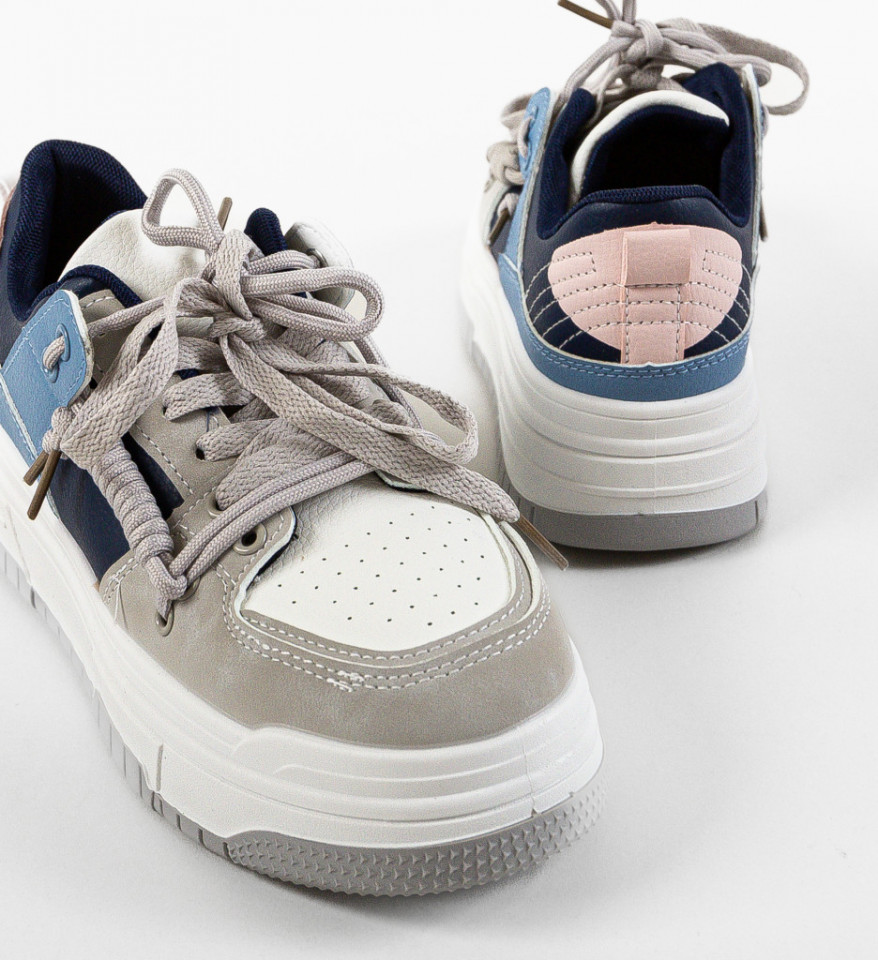 Sneakers dama Deleon Gri - Img 3