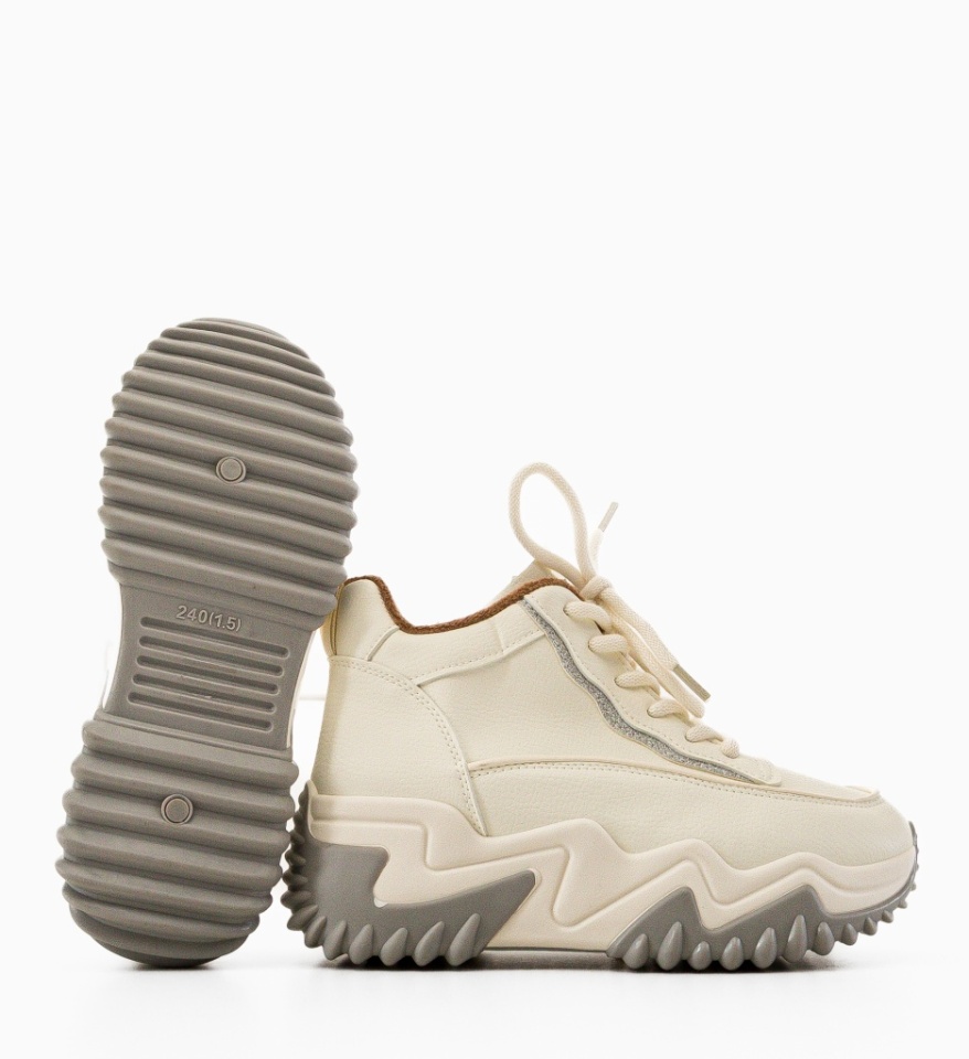 Sneakers dama Ergyna Bej - Img 3