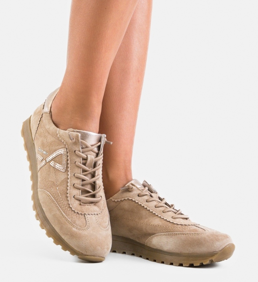 Sneakers dama Fanis Khaki - Img 5