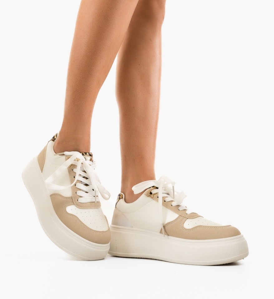 Sneakers dama Halima Bej - Img 6