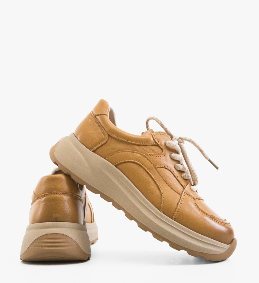 Sneakers dama Holk Bej - Img 3