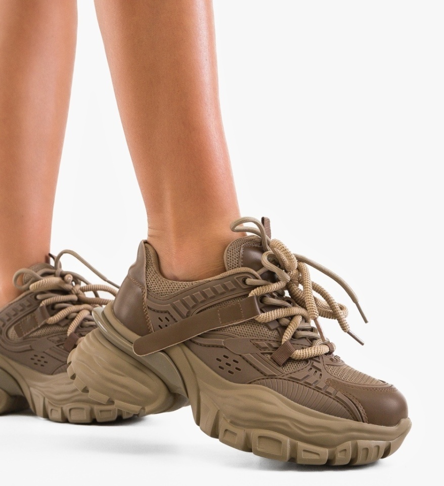 Sneakers dama Javyer Khaki - Img 4