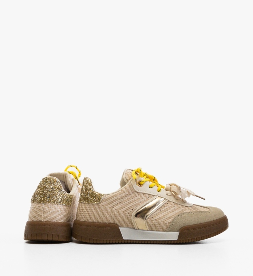 Sneakers dama Kabber Bej - Img 2