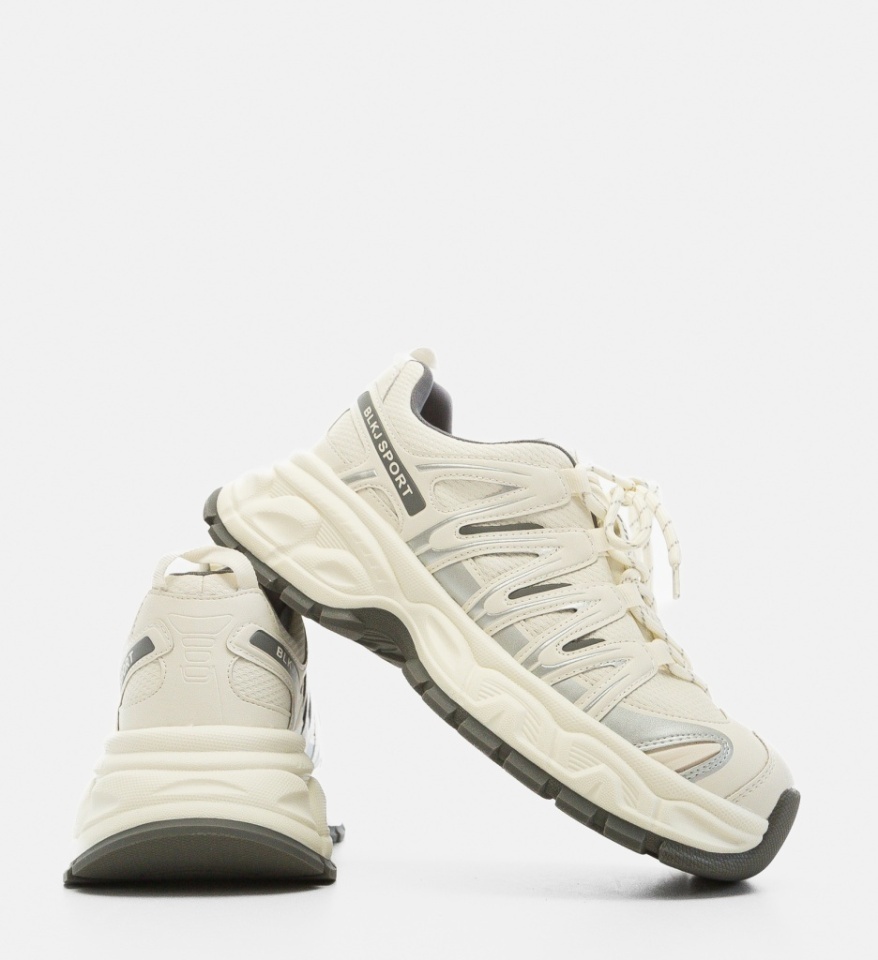 Sneakers dama Lackje Bej - Img 3
