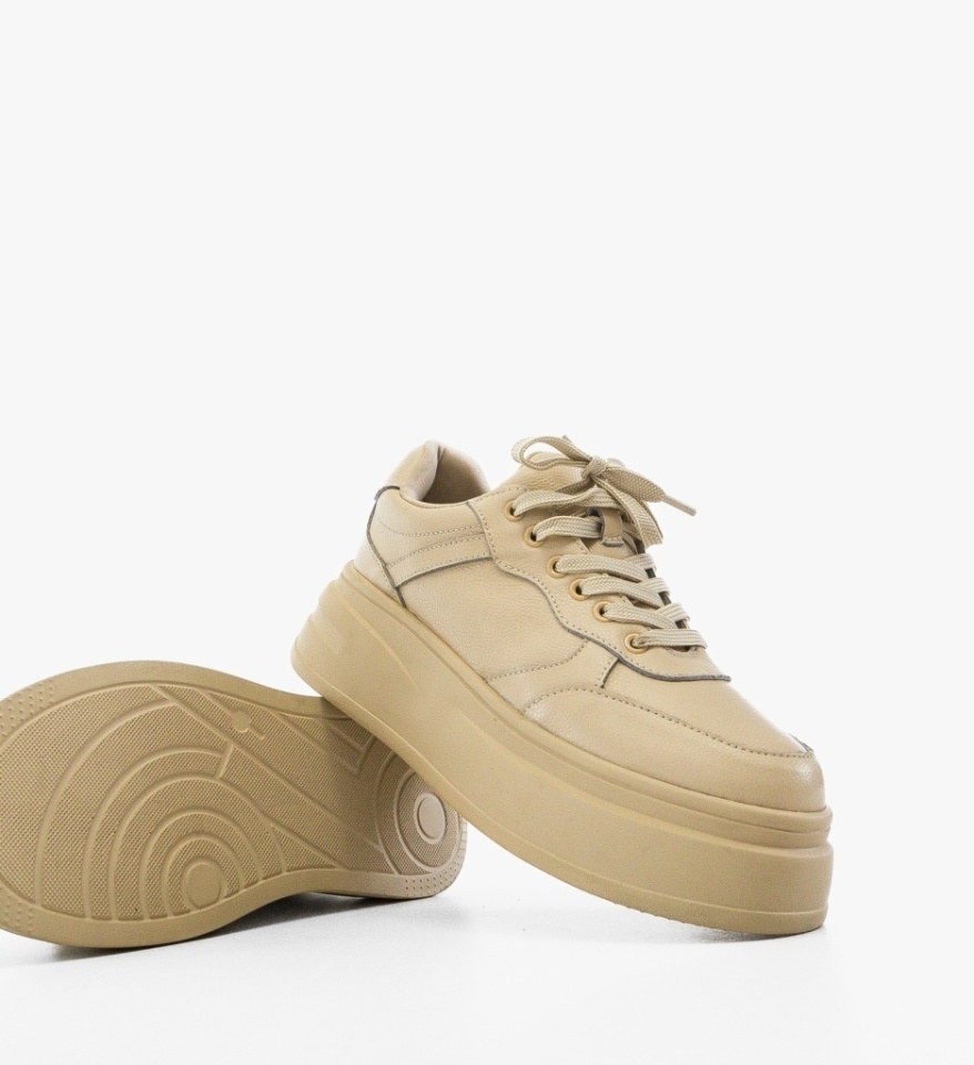 Sneakers dama Momda Bej - Img 2