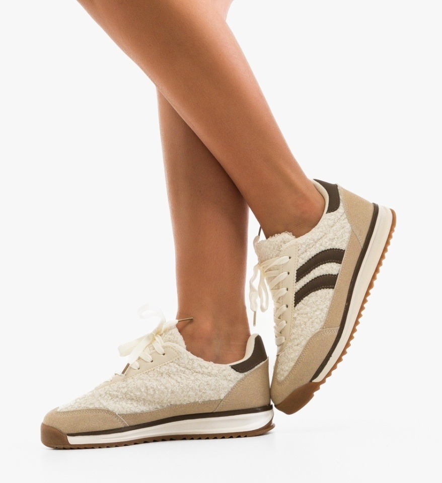 Sneakers dama Namir Bej - Img 3