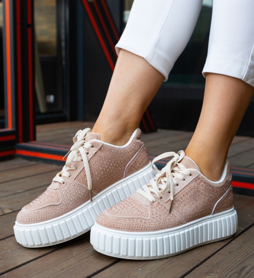 Sneakers dama Nirat Khaki - Img 3