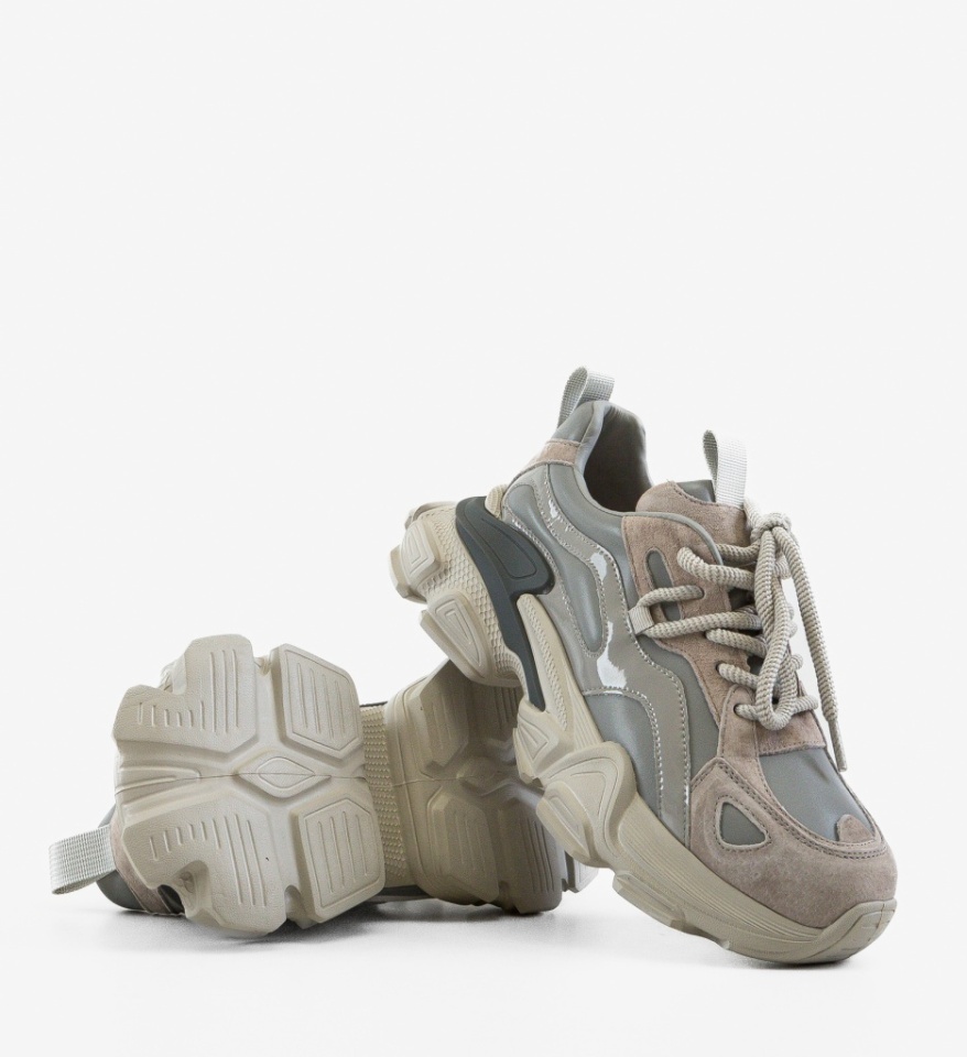 Sneakers dama Noryha Gri - Img 2