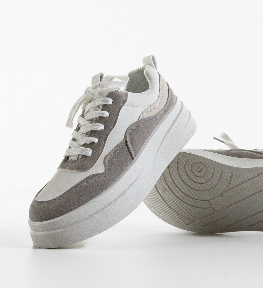 Sneakers dama Oradela Gri 2 - Img 3