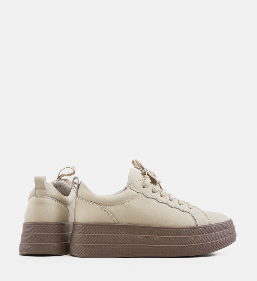 Sneakers dama Praka Bej - Img 3