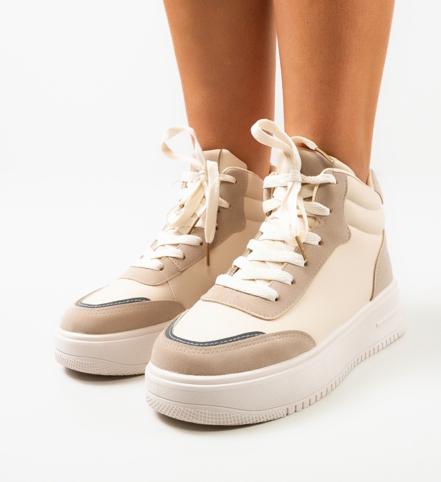 Sneakers dama Sedio Bej - Img 6