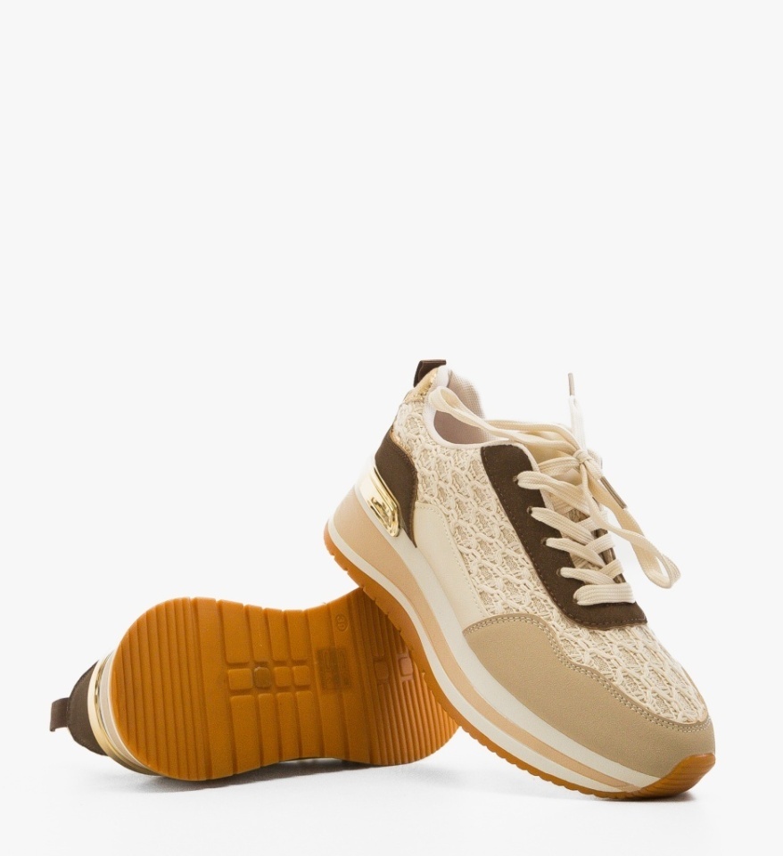 Sneakers dama Sertom Bej - Img 2