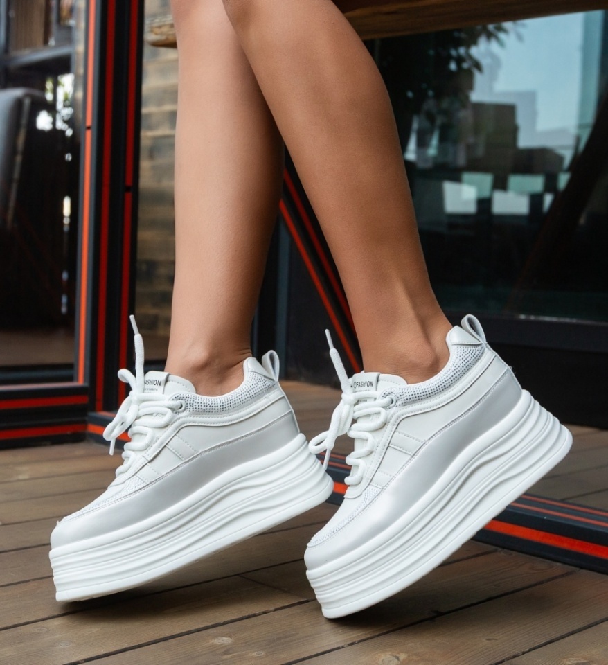 Sneakers dama Sheorni Albi - Img 3