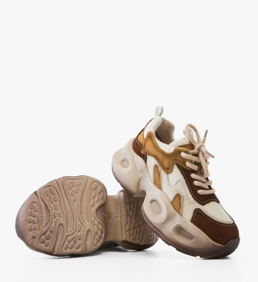 Sneakers dama Topaz Bej 2 - Img 2