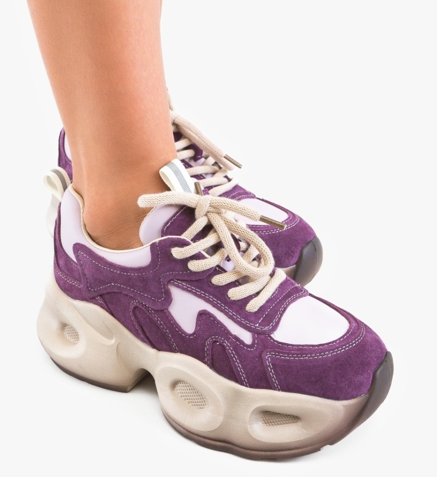 Sneakers dama Topaz Mov - Img 6