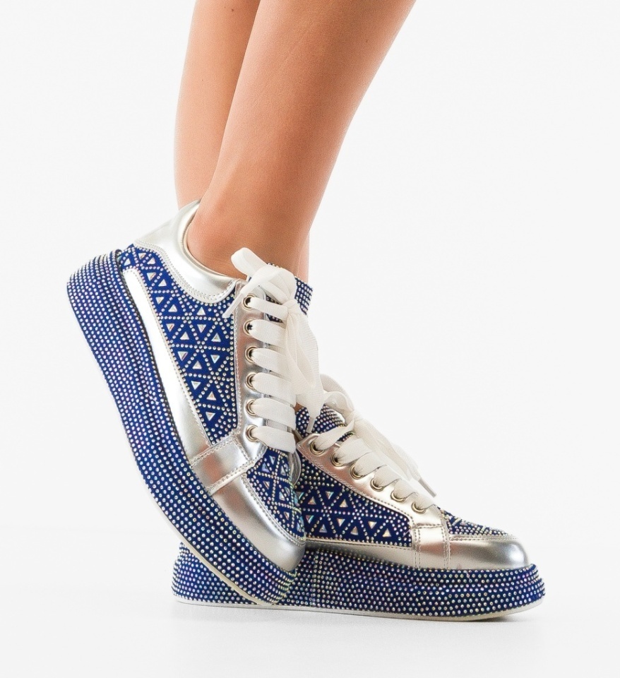 Sneakers dama Trente Albastri - Img 3