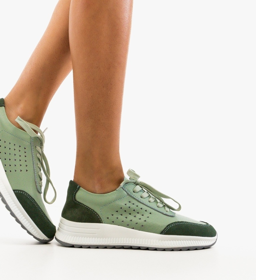 Sneakers dama Trybary Verzi - Img 4