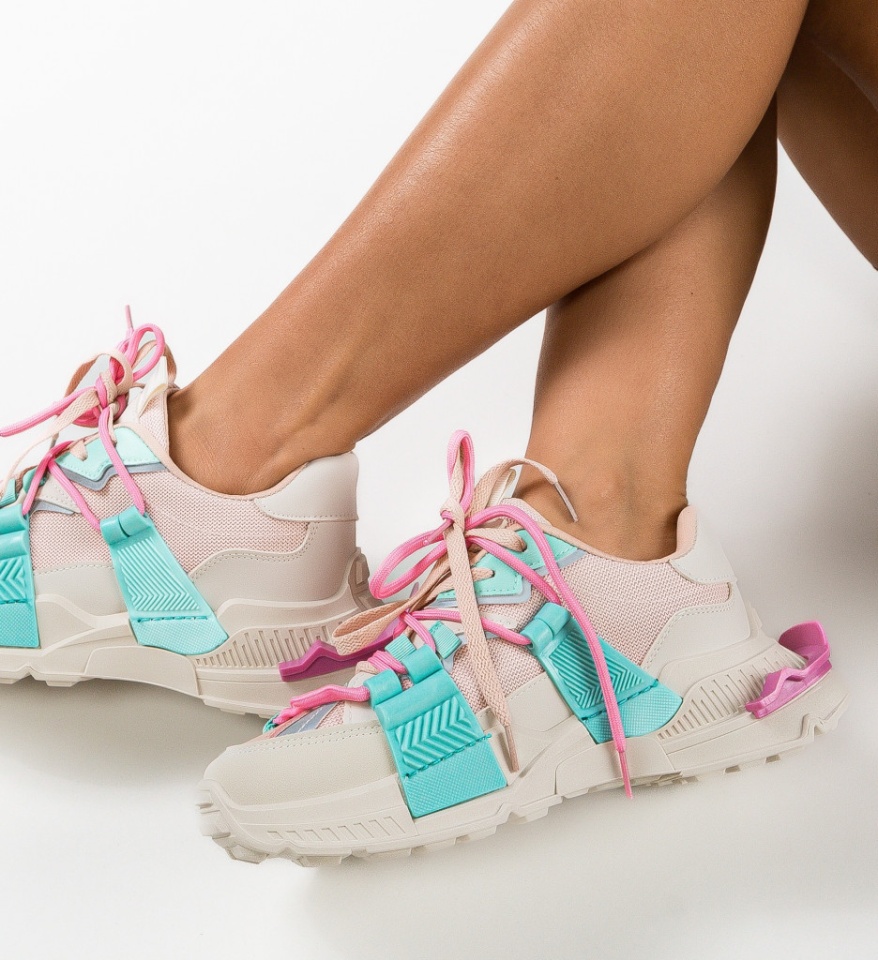 Sneakers dama Tucker Turcoaz - Img 6