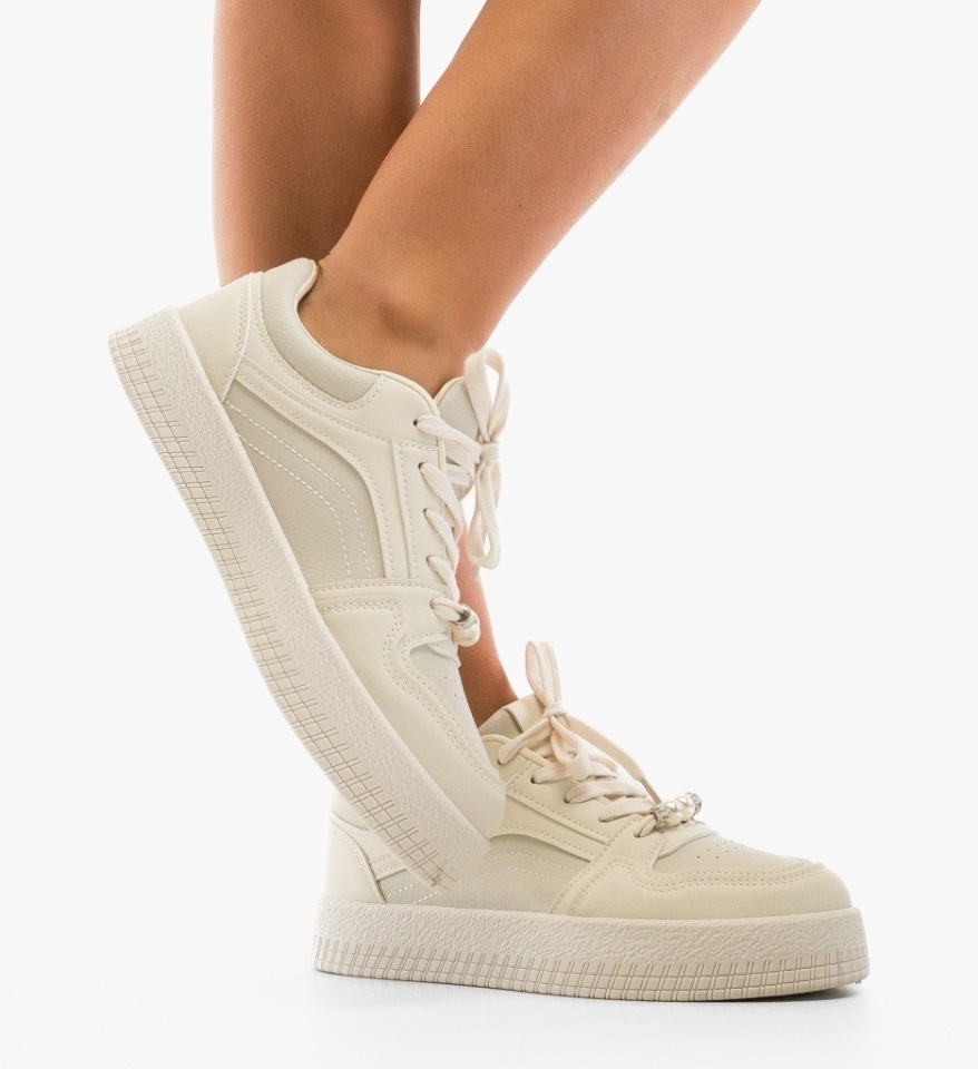 Sneakers dama Tuly Bej - Img 6