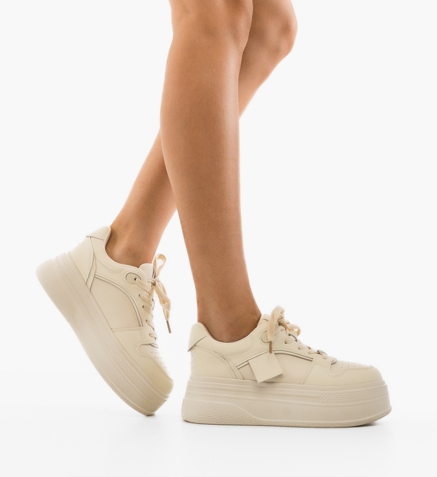 Sneakers dama Uynn Bej - Img 6