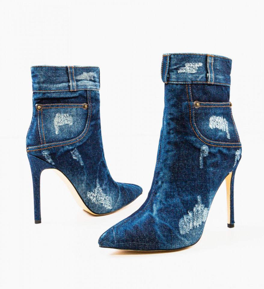 Botine dama Byron Albastre 2 - Img 2